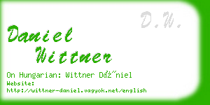 daniel wittner business card